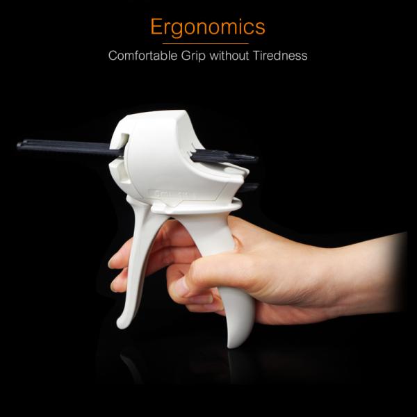 5ml 10:1 Dental Manual Silicone Impression Material Dispenser Silicon Gun Light Body Injection Gun