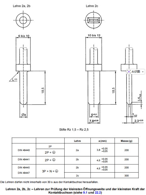 DIN VDE 0620-1 Max. And Min. Withdrawal Force Test Equipment For Plug & Socket‑outlet