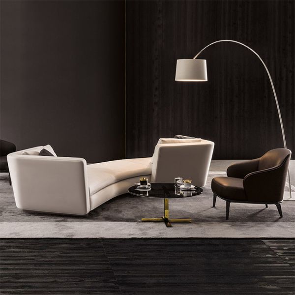 Foshan Hot Sale Simple Modern Living Room Luxury Cloth Sectional Sofa Set