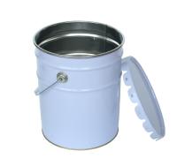 Cubeta do metal de Pail Bucket Cylindrical 20L da pintura da tampa da flor