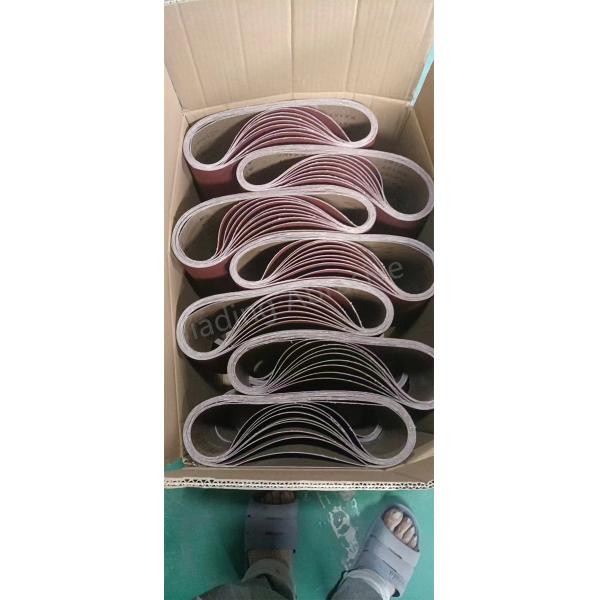 80 grit 4x36 Inch Aluminum Oxide Sanding Belts for Sander Customization Package Blue