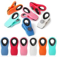 Clips magnéticos plásticos coloridos de los PP TPR del bolso para el refrigerador 3 pulgadas