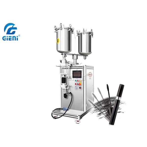 Vertical 1ml -15ml Lip Gloss Tube Filling Machine Semi Autoamtic 20L Tank