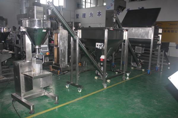 Semi Automatic Dry Chemical Powder Filling Machine 50L Split Hopper Free Flowing