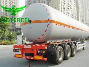 Semi-remorque à réservoir de carburant 55000Ltr à trois essieux Lng