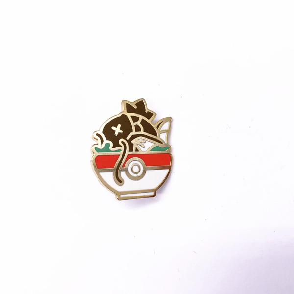 Embossed Metal Gold Plated Lapel Pins , Hard Enamel Badges Shaped Custom
