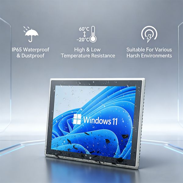 10.1 21.5 Inch Fanless Industrial Chassis Panel Touch PC Embedded Android/Linux/Win 10/11 4GB RAM 32GB Storage