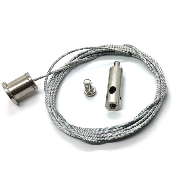 Wholesale Adjustable Brass Suspension Kit with Copper Cable Gripper Wire Rope Clip for LED Lights