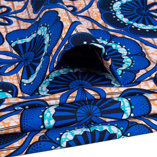 Custom Logo Chiganvy Wax Fabric Printing Ethnic Wax Printed Soft African Wax Fabric