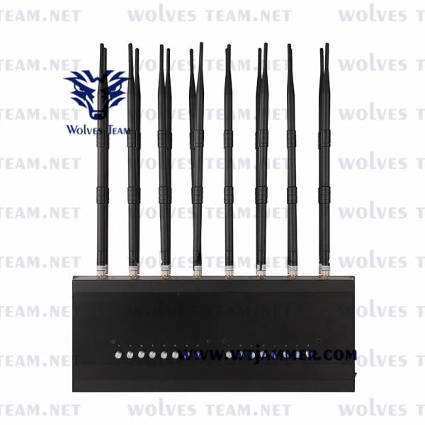 Full Bands Adjustable Cell Phone Signal Jammer 16 Antennas GPS WIFI 3G 4G 5G