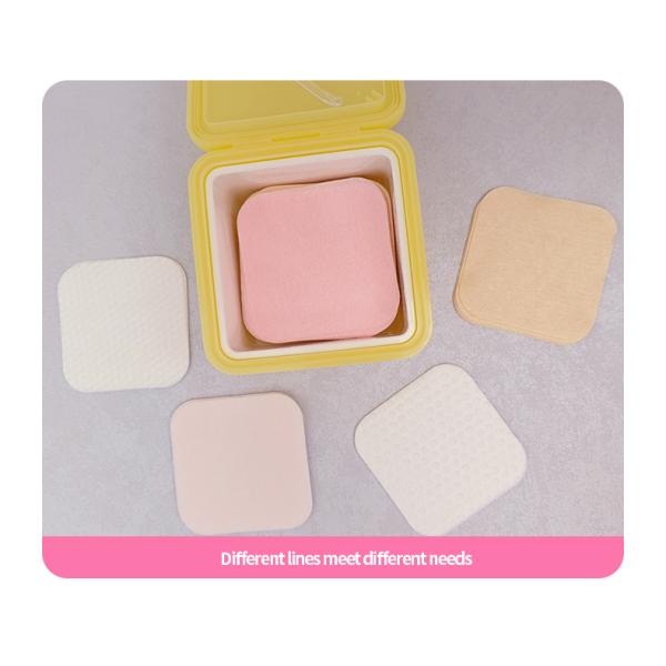 Nonwoven Organic Cotton Makeup Pads Wet Compress Cotton Squares For Face