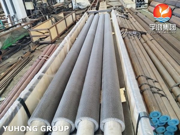 ASTM A312 TP316L Helical Spiral Serrated Finned Tube With SS316L Fins For Heat Exchanger