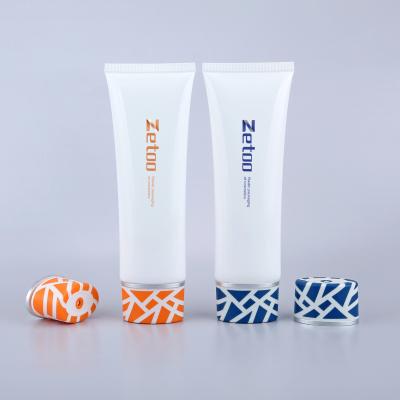 Oval Cleanser Tube Customized Body Lotion Tube Packaging 40mm Diameter