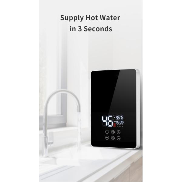 Mini Tankless Water Heater Wall Mount Instant Bathroom Water Heater 5.5KW