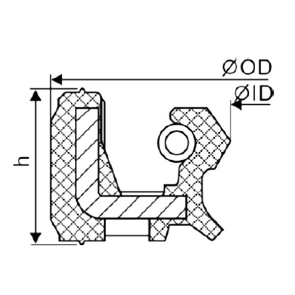 Tc Skeleton Oil Seals Fluororubber Material Water-resistant High-temperature Oil Seal Gasket