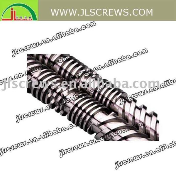 65/132 Conical Twin Screw Extruder Barrel For Pe Wood Plastic Wpc Conical Screw & Barrel