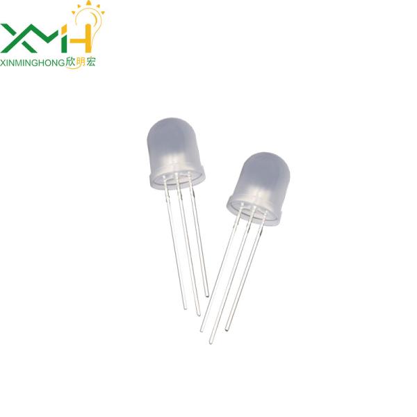 Round Head 10mm Through Hole LED Red And Yellow Dual Color Diffused