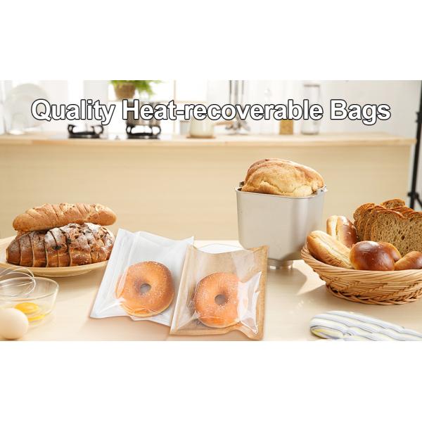 Heat-Sealable Bakery Bags Wax Paper Cookie Bags For Packaging Bag Baked Paper Bread Bags Kraft Paper Food Bags