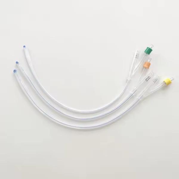 Fabricante Cateter Foley 100% de silicone 2 vias Balão de urina Cateter 14 Fr Cateter de silicone Foley