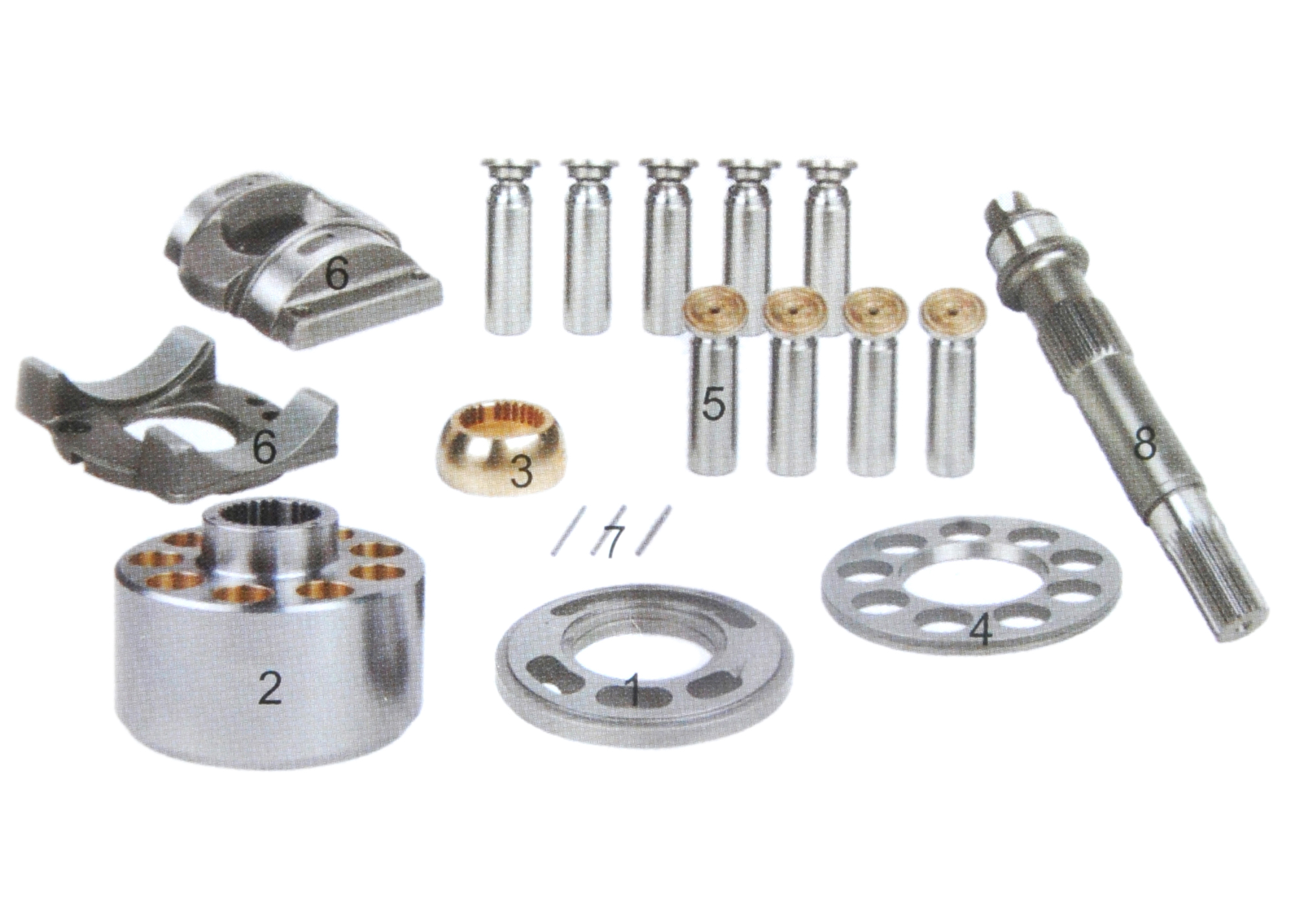Excavator Hydraulic Parts M2X63 SK100-3 SK120 R150 R130-5 R1300LC-3 DH150 Hydraulic Pump Cylinder