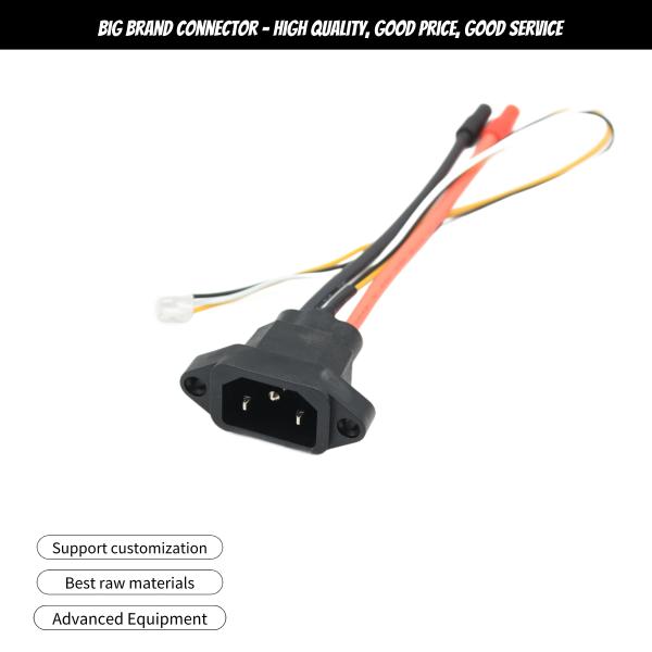 AC Power Connector Plug To 3.5 Single P 3 Pin Socket Plug And Cable Male And Female