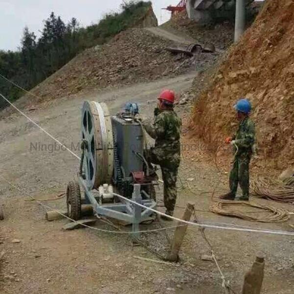 Cable Puller Power Line Wire Tensioner Stringing Equipment Winch Type