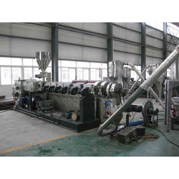 Shenzhen HYPET PVC Pelletizing Line With Twin Conic Extruder / PVC Granules Making With Conic Twin Screw Extruder Machine