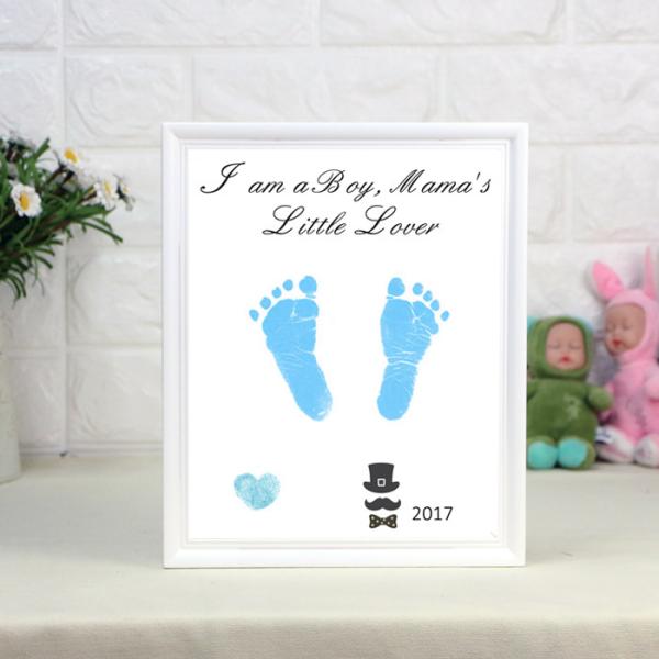 Memory Birthday Baby Birth Souvenirs Ink Handprint / Footprint Kit For Boys Girls