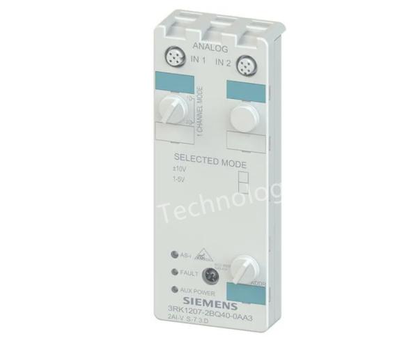 3RK12072BQ400AA3 Módulos de entrada/saída 3S-I MODULO de entrada analógica +/-0-10V Módulos de entrada analógica S7