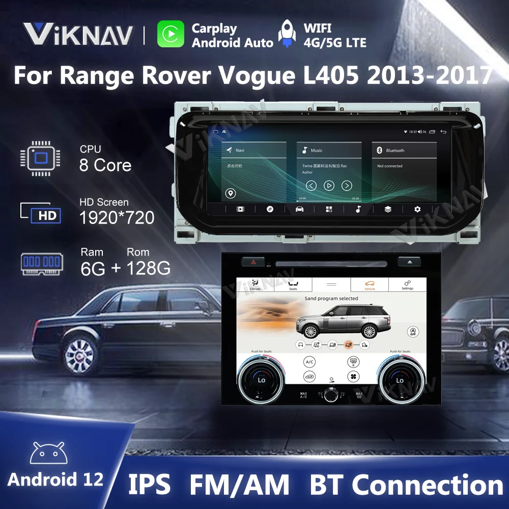 Android Auto 10,25 дюймовое автомобильное радио для Range Rover Vogue L405 Carplay HD LCD сенсорный экран Мультимедийный видеоплеер GPS