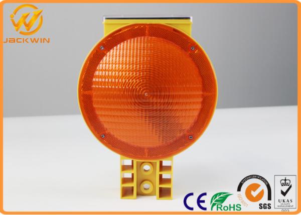 High Intensity Traffic LED Barricade Solar Safety Blinking Lights 2.4V/2000mAH Lithium Battery
