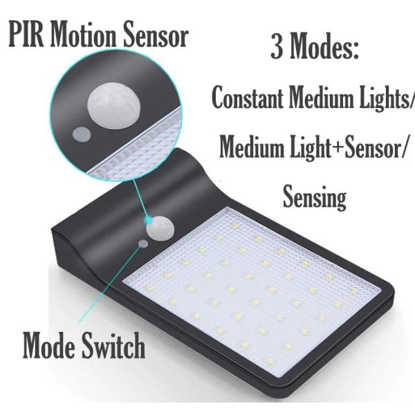 Solar Energy 36 LED Solar Street Light / Outdoor Solar Garden Lamp