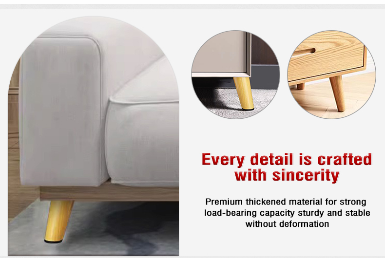 New Chinese Style Furniture Hardware Wood Grain & Black Sofa Legs Conical Heightening Support Feet for TV Cabinet & Coffee Table