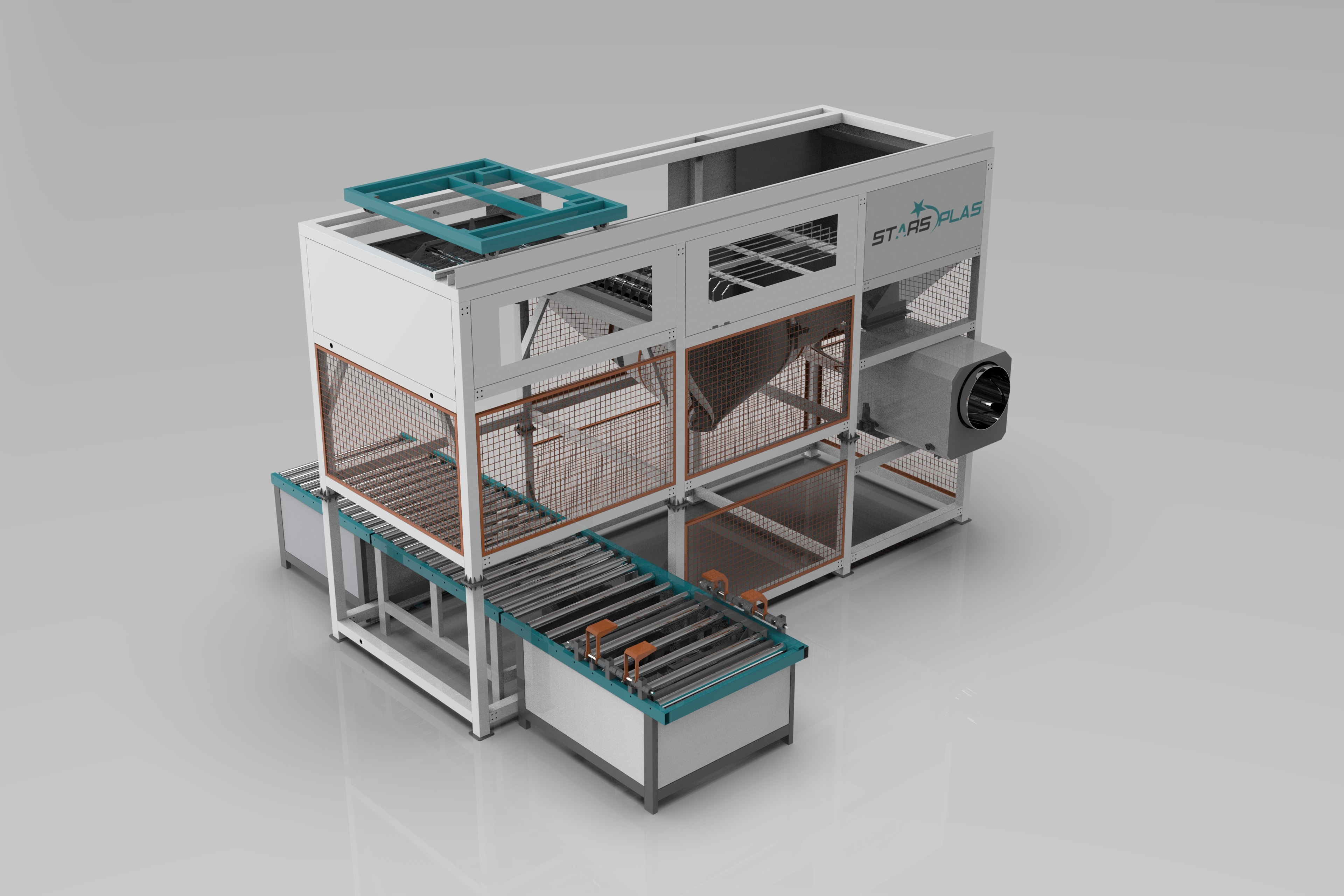 Multi-layer Bag Unpacker for Plastic Pellet Production Lines
