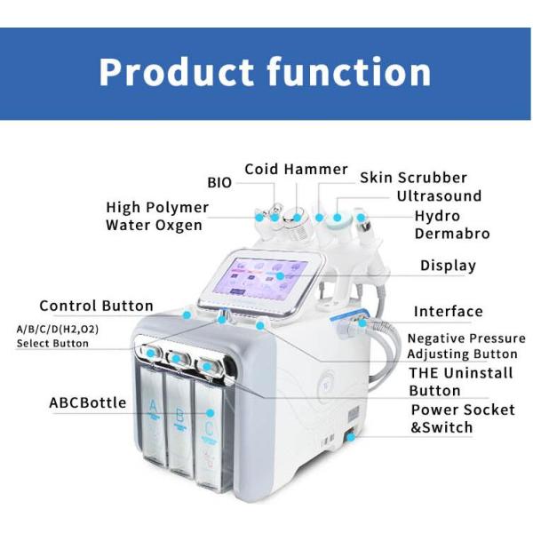 Small Size Hydrafacial Machine / Water Diamond Dermabrasion Aqua Facial Machine