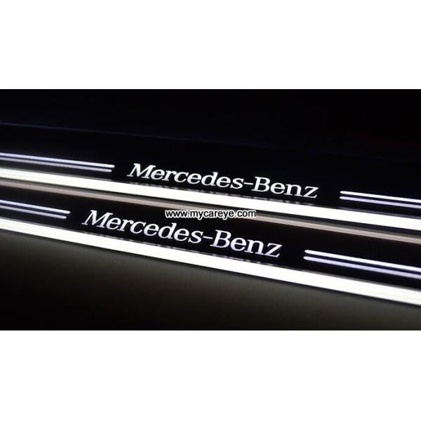 Mercedes-Benz W212 E200 E260 E300L custom car door Welcome Pedal LED Light