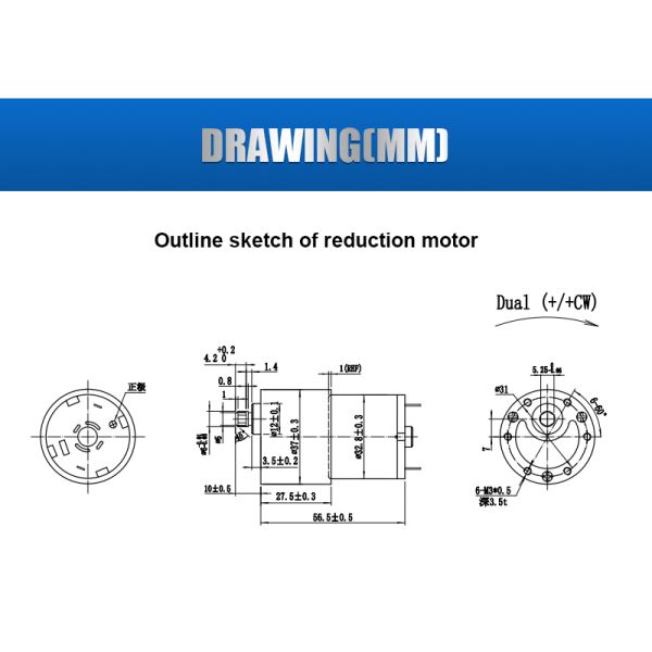 China Manufacturer Wholesale 12v 24V DC Motor with High Quality High Torque High Efficiency Gear Motor for Robot