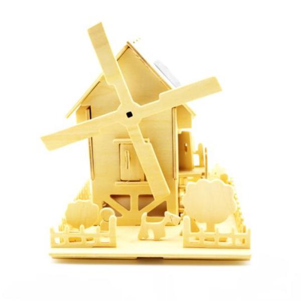 Small Solar Educational Toys Mini Wooden Playground Toys Science Kits