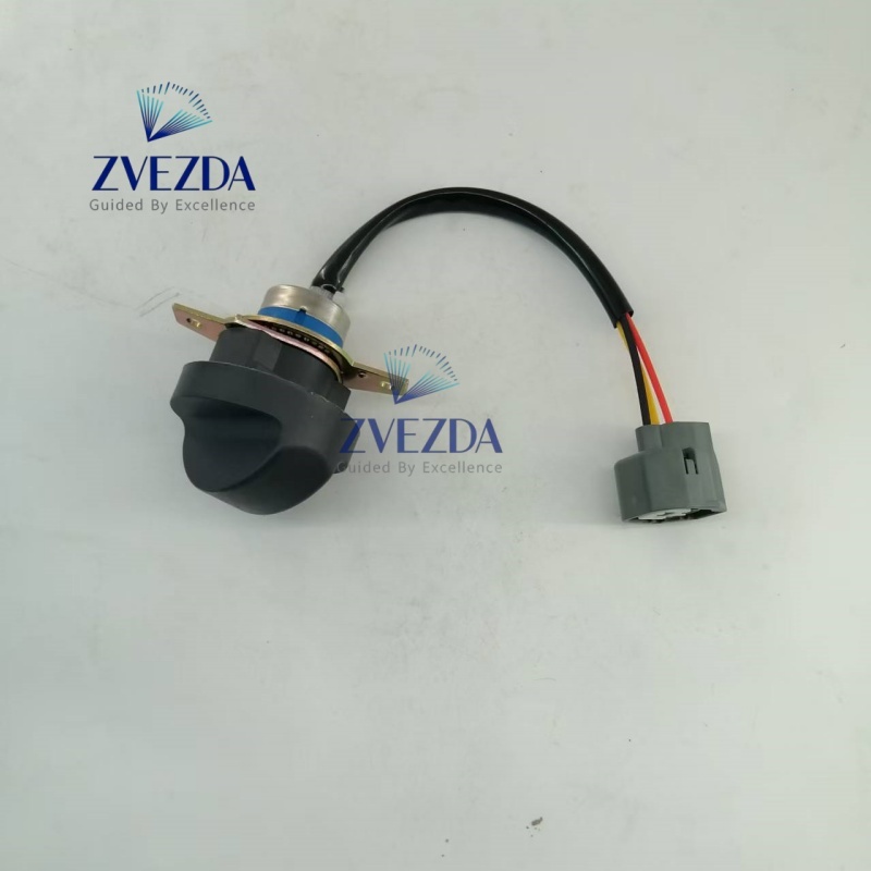 Rotary Engine Speed Control Dial Switch 3 Pin Excavator Throttle Potentiometer Replacement