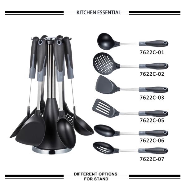 Flexible Kitchen Utensils Set for Any Color Kitchen and Design Heat Resistant Utensils