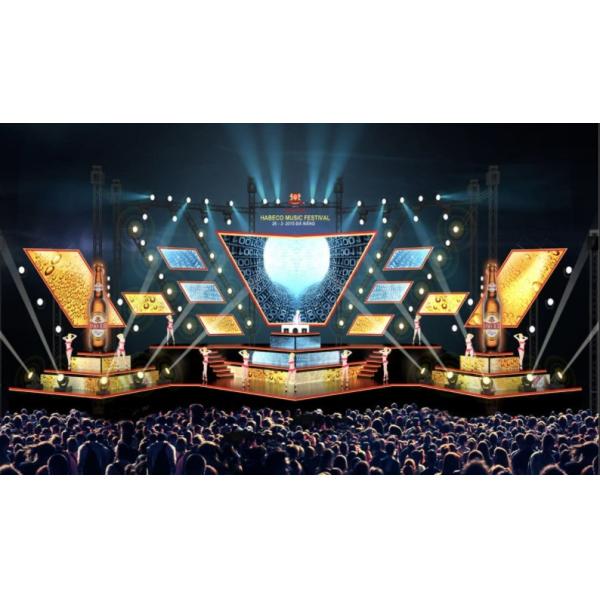 High Resolution,Fixed Wall Mounted Outdoor LED Display With Max. 800W/Sqm Power Consumption