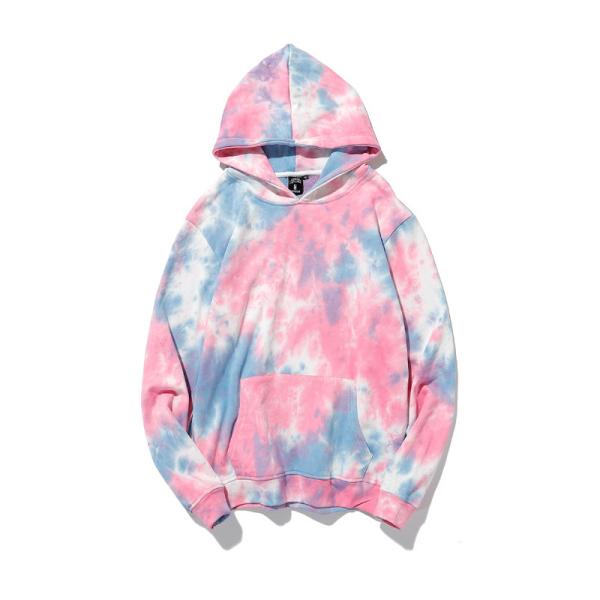 GRS Winter Long Sleeve Unisex Tie Dye Hoodies For Women And Men