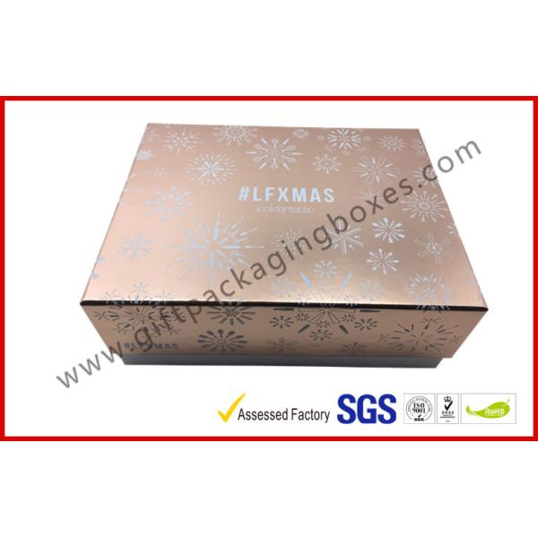Eco Friendly Luxury Cosmetic Packaging With Hot Stamping Process , Rectangle Shaped
