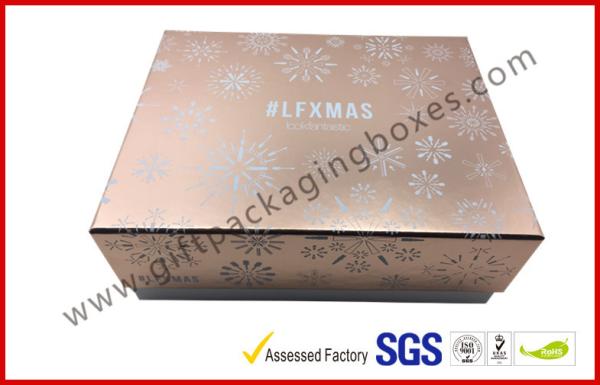 Eco Friendly Luxury Cosmetic Packaging With Hot Stamping Process , Rectangle Shaped
