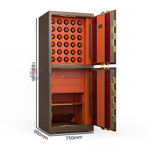 Double porte Jeux de lunettes de lunettes de course, verrouilleur d'empreintes digitales avec 7 voies ouvertes