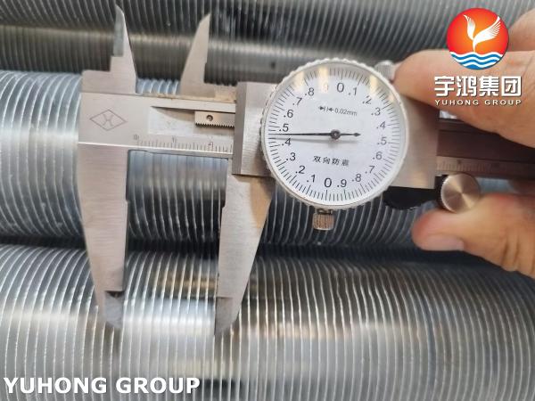 ASTM A249 TP304L L Type Finned Tube With AL1060 Fins For Waste Heat Recovery Units