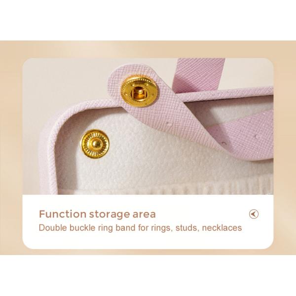 ПУ кожаные ювелирные изделия хранилище коробки организатор для колец сережки и помады на месте