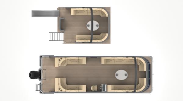 High Capacity Double Decker Pontoon Boat 9.2m Length Aluminum Hull Material