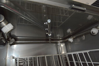 82℃ Commercial Kitchen Dishwasher 12L Water Tank Commercial Bar Glass Dishwasher