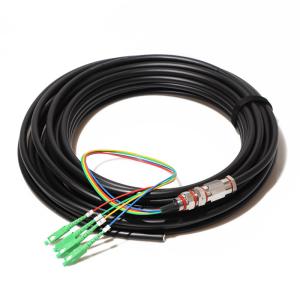 4 pre terminados retiram o núcleo da trança impermeável do cabo de fibra ótica